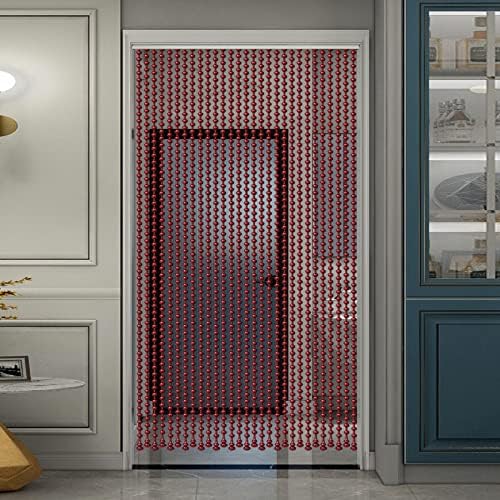 Wooden Beaded Door Curtain Screen with 21 Strands