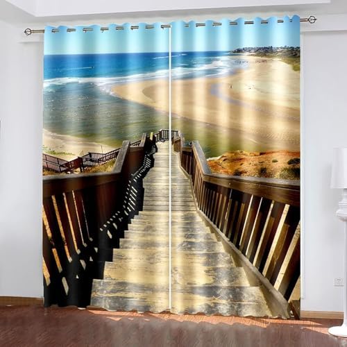 Homxi Blackout Curtains 2 Pack 52x63 Inch