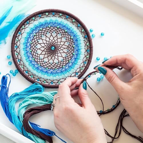 PATIKIL DIY Dream Catcher Kit Purple Style 3