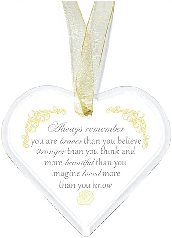 SAIYI K9 Crystal Handmade Heart Hanging Ornament Gift for Mom and Couples