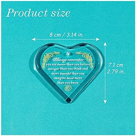 SAIYI K9 Crystal Handmade Heart Hanging Ornament Gift for Mom and Couples