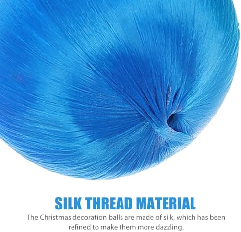 Amosfun 30pcs Colorful Silk Thread Ball Ornaments