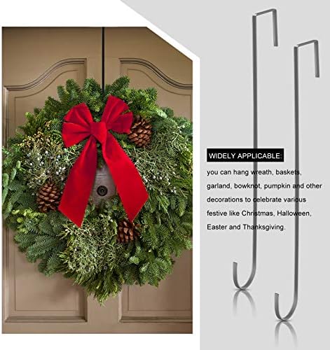 Hotop 15 Inch Steel Wreath Hanger Hook Set