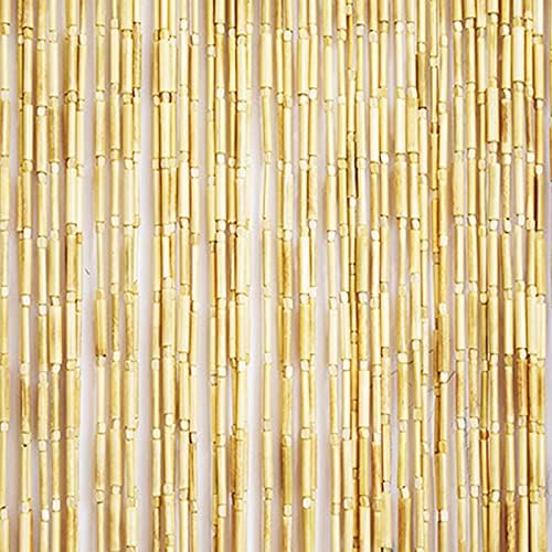 GDMING Natural Bamboo and Wood Beaded Curtain for Doorways and Windows