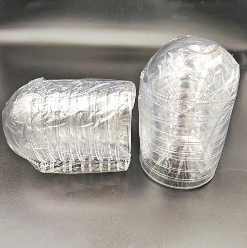 YOZIEMQ Acrylic Hollow Ball Set 8cm 10PCS Clear Ornaments for Christmas Wedding Party Decor