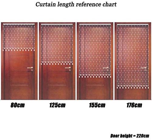 Beaded Curtains with Natural Crystal Hanging Strings for Living Room and Bedroom Wall Decor