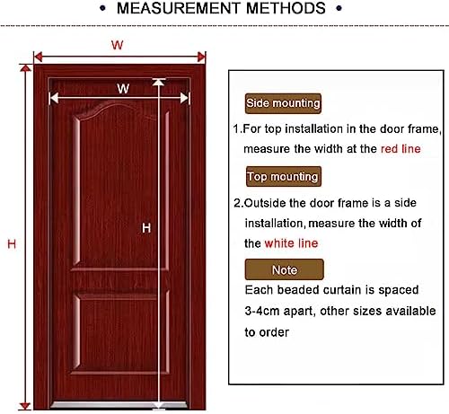 Wood Beaded Door Curtain with Gourd Shape Retro Style 44 Strands 145x155cm