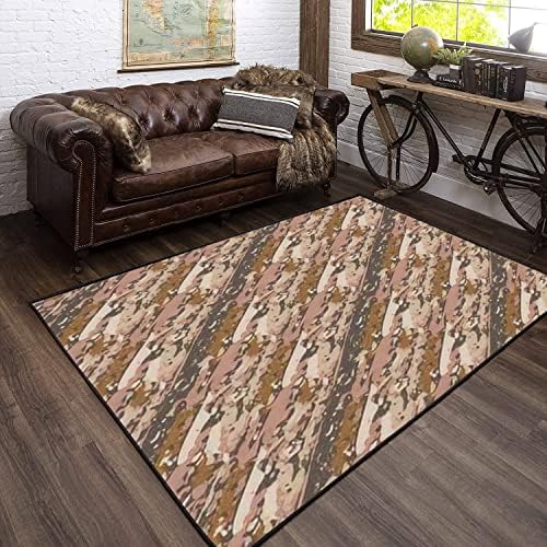 Modern 3D Area Rug Faux Cotton Non-Slip Extra Large Size