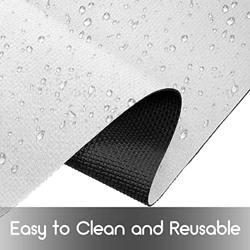 Boao 20x23 Ft Neoprene Carpet Runner Reusable Non Slip Rubber Backed Floor Runner