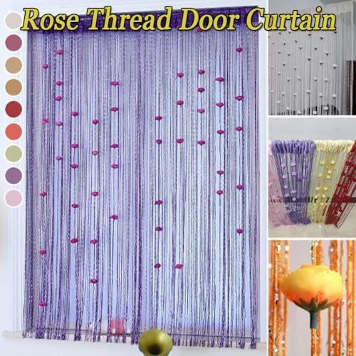 Manutox Rose Thread Door Curtain - 3937 x 7874in