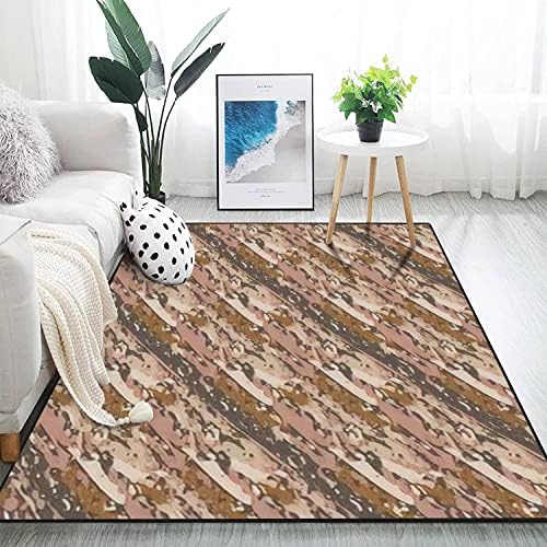 Modern 3D Area Rug Faux Cotton Non-Slip Extra Large Size