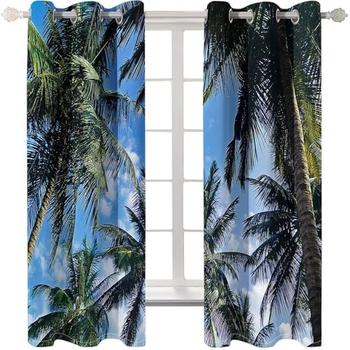 Homxi 2 Panel Blackout Curtains Set for Bedroom