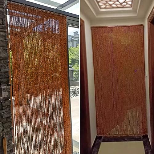 Natural Bamboo Beaded Door Curtain for Privacy