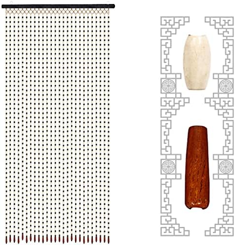 27 Strands Wood Beaded Curtain Door Divider 90x175cm