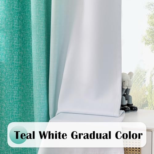 Geomoroccan Ombre Blackout Curtain Panels 63 Inch 52x63 2 Set