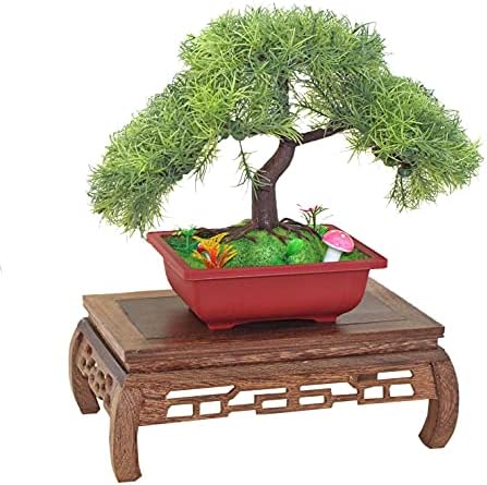 GOLDYWENDY Oriental Style Rosewood Pedestal Stand