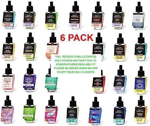 Bath And Body Works Wallflower Refill Assorted Pack Of 6