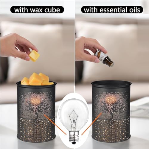 25 Watt Wax Warmer Bulbs 6-Pack Dimmable G40 Bulbs for Scentsy Warmers