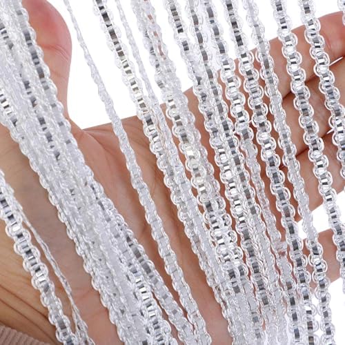 Shiny Beaded Curtain for Doorway and Window Decor