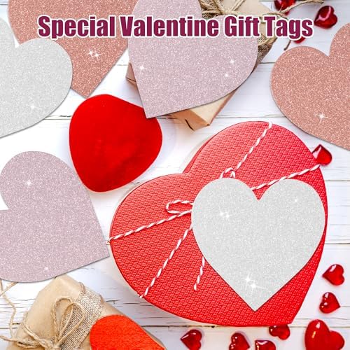 Valentine Glitter Heart Cutouts for Decorations
