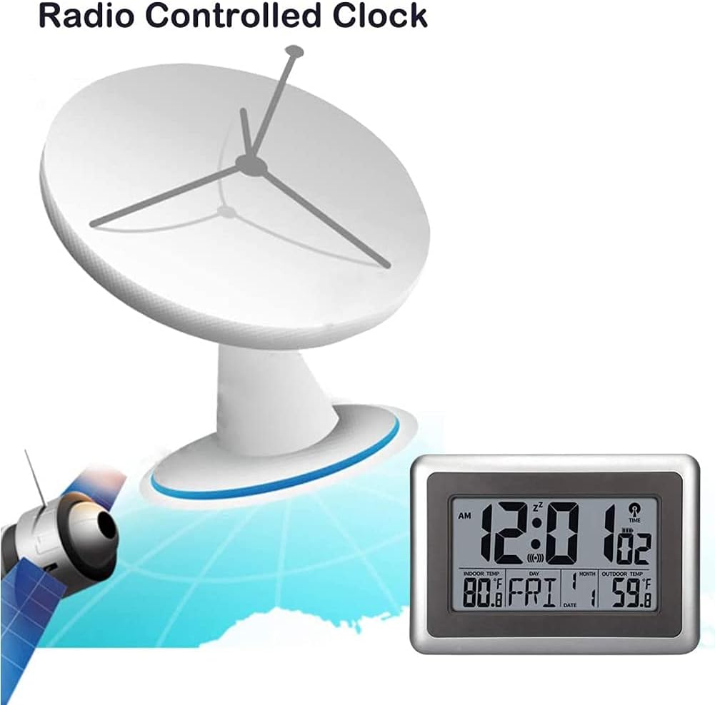 UMEXUS Atomic Digital Clock with Temperature and Alarm