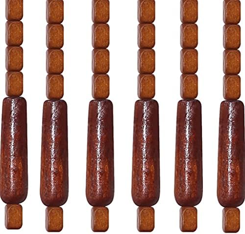 Natural Wood Beaded Curtains for Doorways