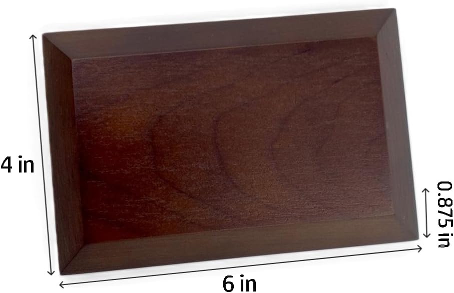 Dark Brown Solid Cherrywood Pedestal Display Base