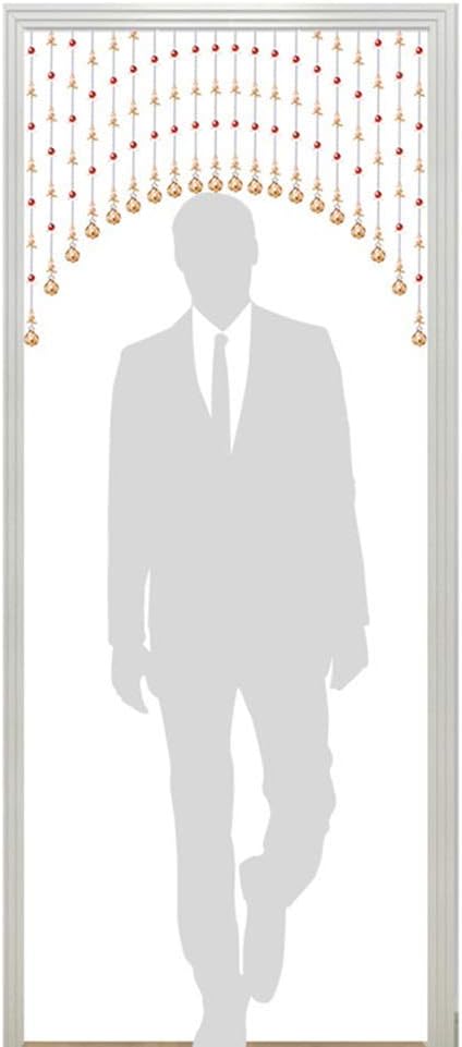 OKUOKA 20 Strands Crystal Glass Door Curtain