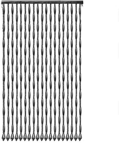 Beaded Wooden Curtain Door Divider Panel Retro Style