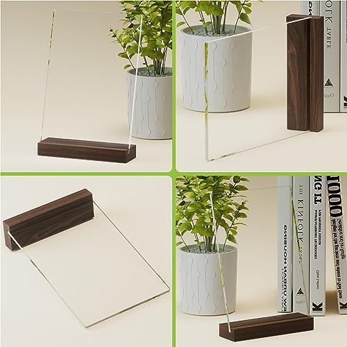 Bemaystar Wooden Pedestal Stand for Plaques and Photo Albums
