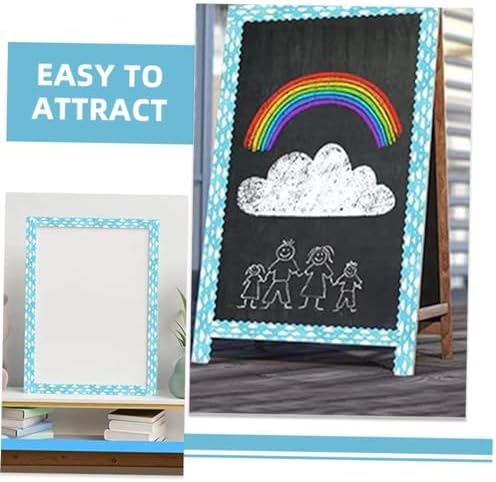 Zerodeko Cloud Pattern Bulletin Board Border Sticker Classroom Decor