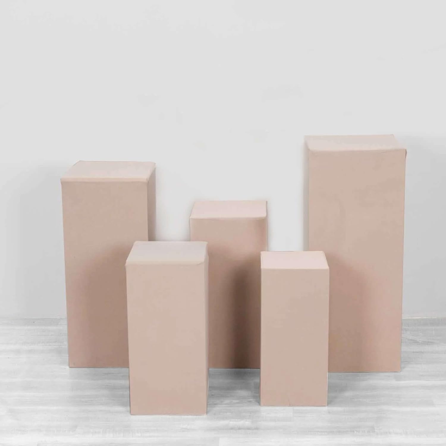 Set of 5 Nude Spandex Display Box Covers