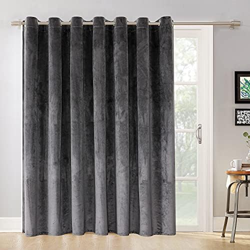 Victree Room Divider Curtain 9ft x 7ft Dark Grey