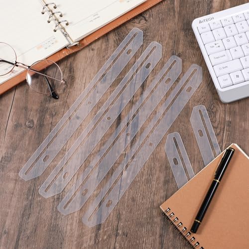 100 Pcs 3 Hole Magazine Holders for Binders