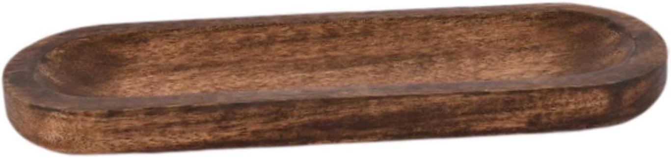 Hand Carved Wooden Burner Holder Ash Tray for Home Decor