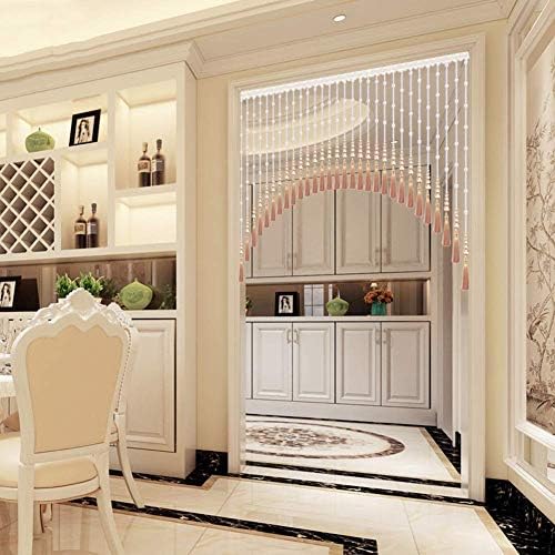 Beaded Curtain with Crystal Glass Beads for Doorway Decoration