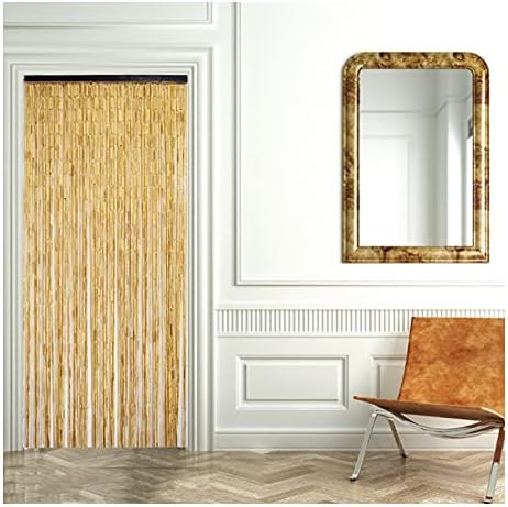 GDMING Natural Bamboo and Wood Beaded Curtain for Doorways and Windows
