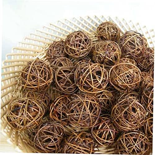 10pcs Hand Knitting Rattan Balls Holiday Decor