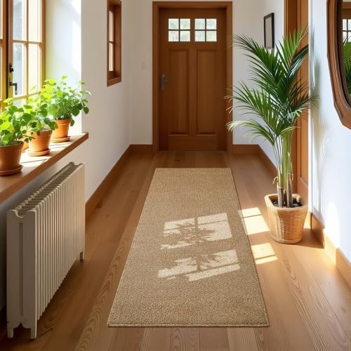 Softlife Hallway Runner Rug 2x6 ft Brown