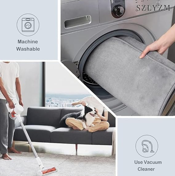 Oval Aisle Area Rug 2x7ft Vintage Floral Pattern Carpet for Home Living Room