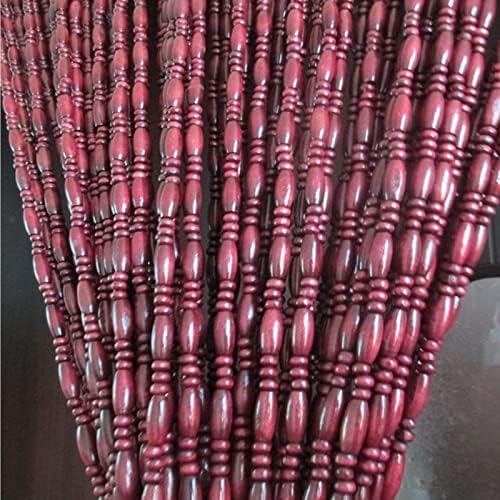 Natural Wooden Beaded Door Curtain for Home