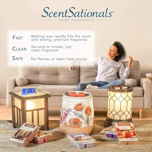 Scentsationals Wax Melts Cinnamon Apples 24-Cubes 10oz
