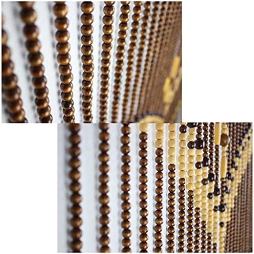 ZHOUXIAO Bamboo Wood Beaded Curtain for Doorways