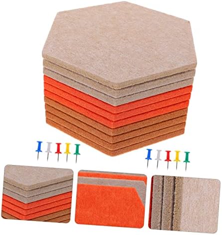 Hexagon Felt Bulletin Board Set for Home Office