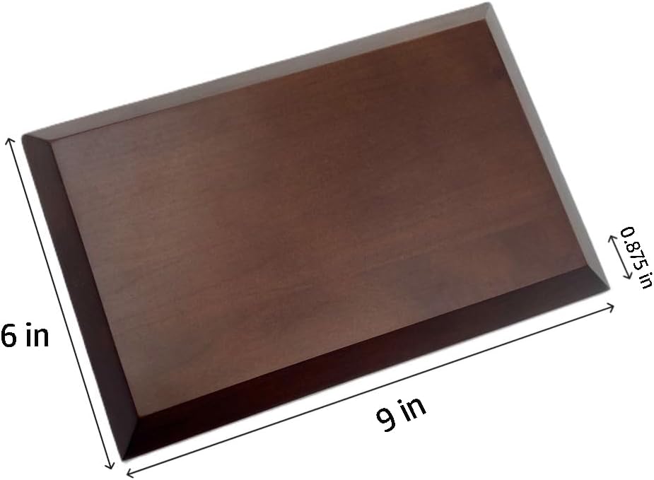 Dark Brown Solid Cherrywood Pedestal Display Base 1
