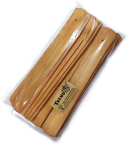TRENDBOX 20pcs Plain Wood Incense Holder Burner Ash Catcher