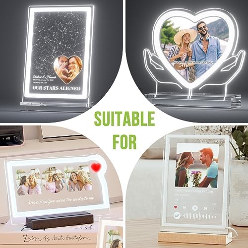 Bemaystar Wooden Pedestal Stand for Plaques and Photo Albums
