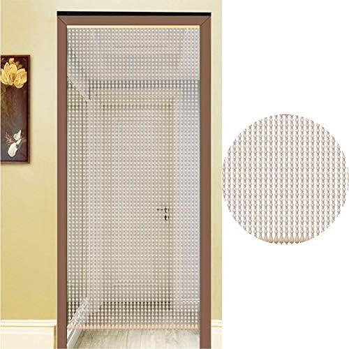 Etlegor Wood Beaded Curtain for Door Natural Decor Panel