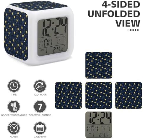 Novastar Stars Night Sky Print LED Alarm Clock