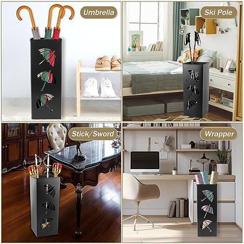 Premium Metal Umbrella Stand with Hollow Design